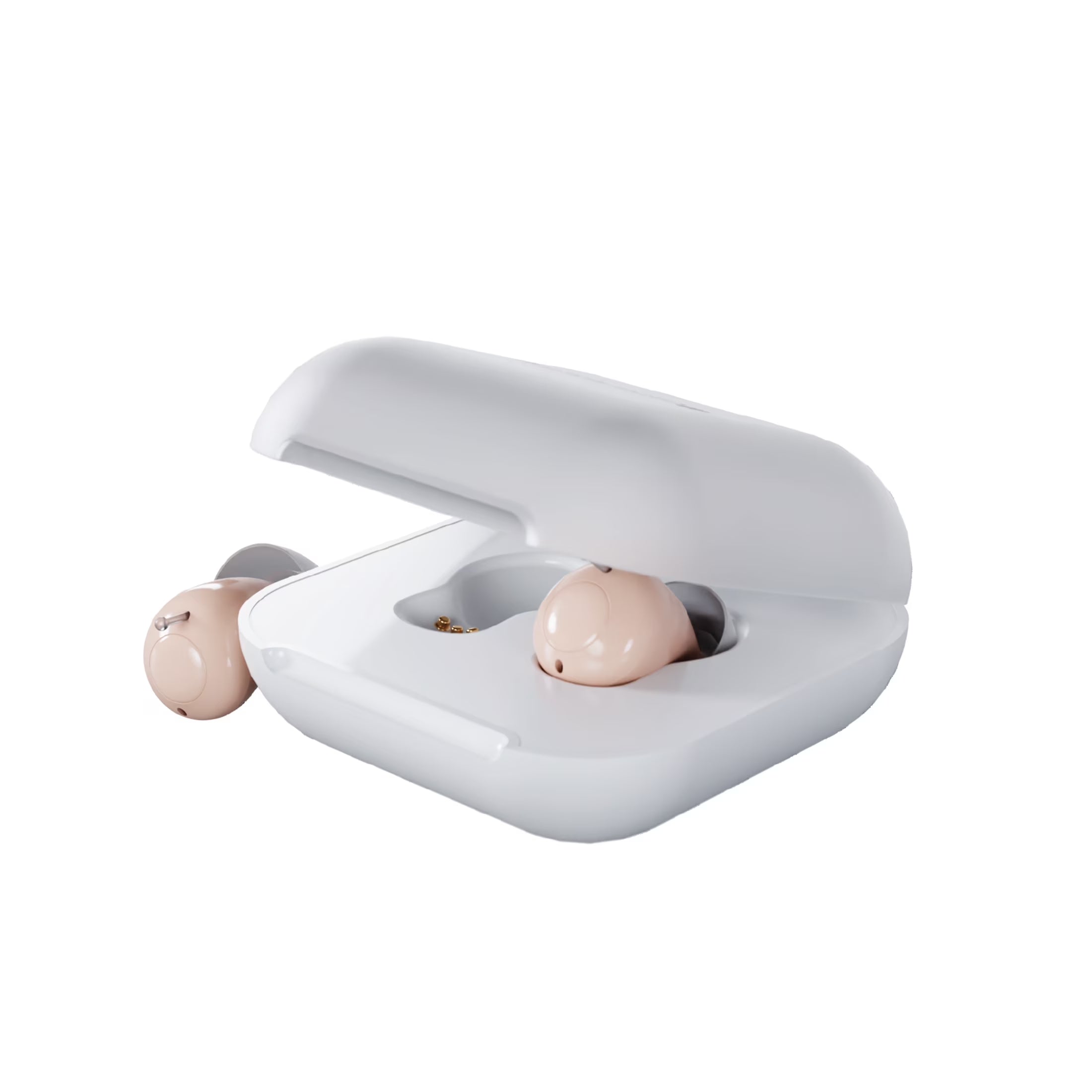 Audien Atom One Over-The-Counter (OTC) In-The-Ear Rechargeable Hearing Aids, Universal Fit, 1 Pair