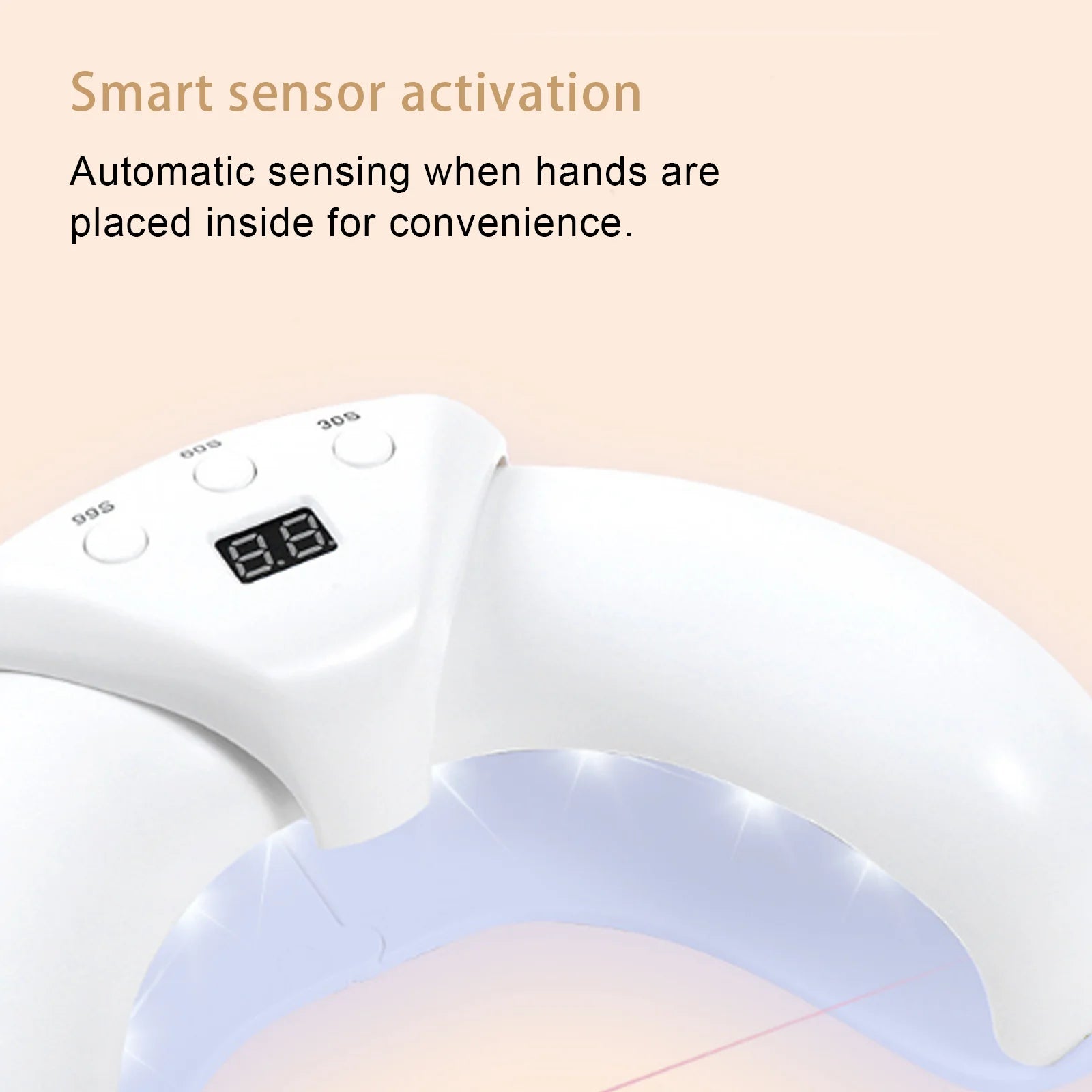 Professional LED Nail Dryer for Effective Toe Fungus Treatment, Rapid-Drying Foot Fungus Curing Lamp, Compact UV Gel Curing Light