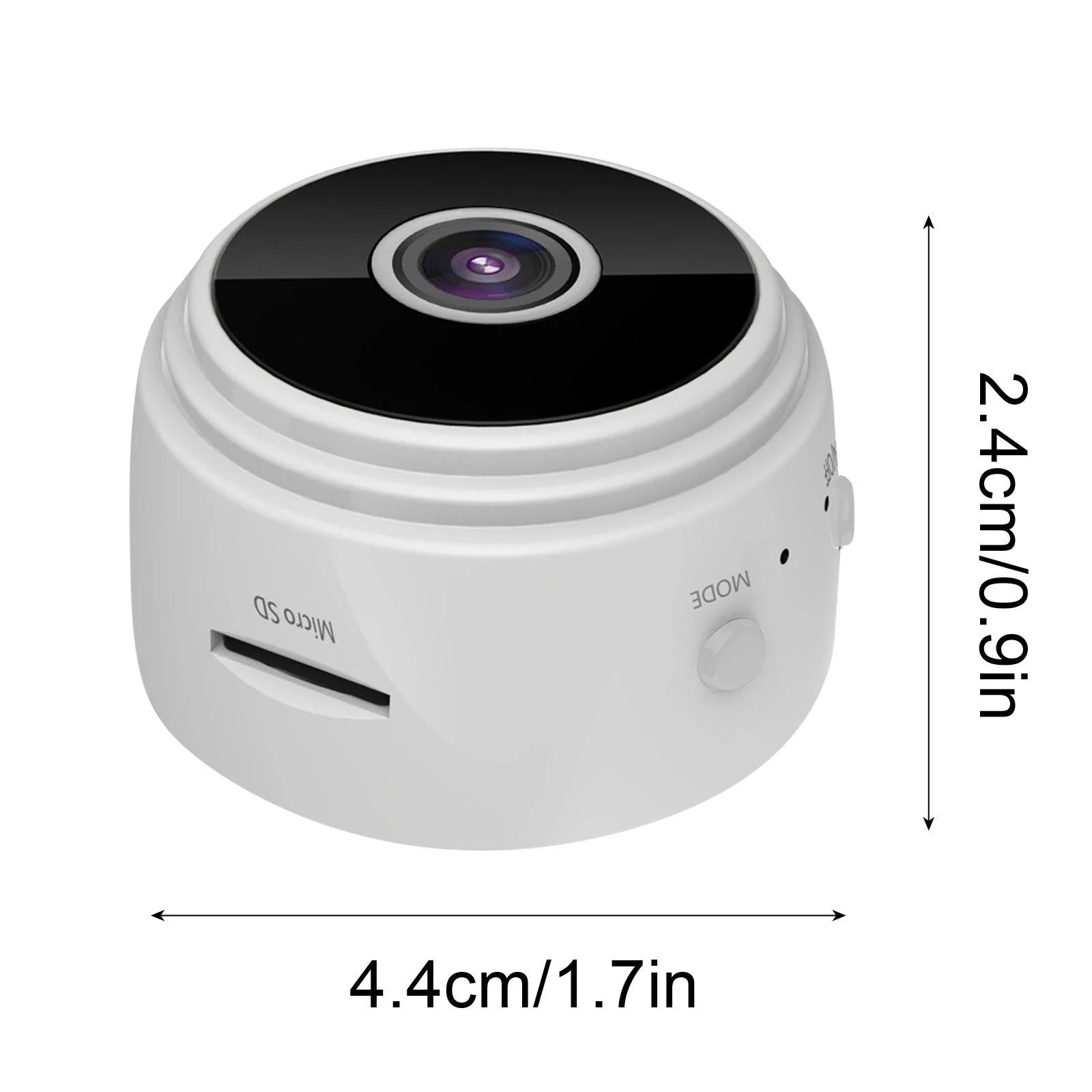 Mini Camera Wireless HD 1080P Security Cam Night Vision Motion Detects with 360° Adjust