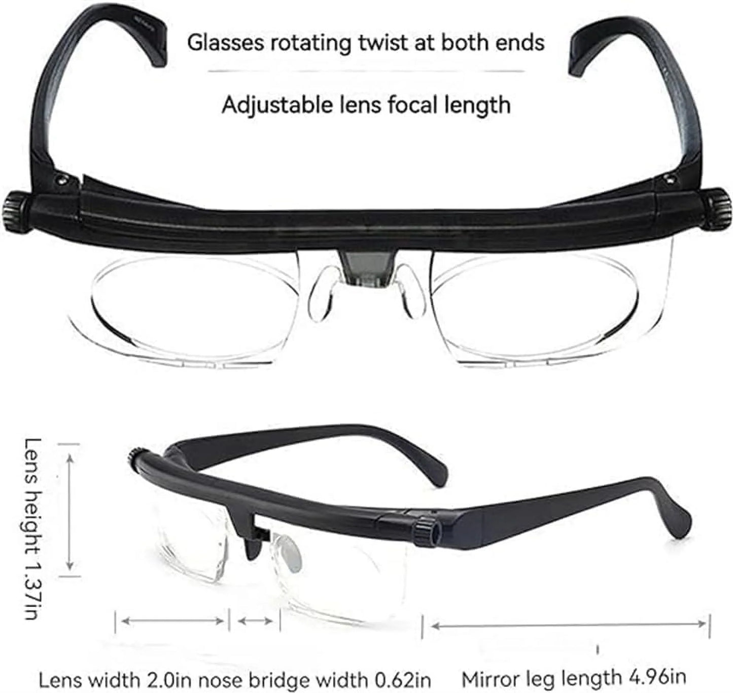 Vi Shift Adjustable Glasses for Women, Vi-Shift Adjustable Glasses, Vi Shift Adjustable Reading Glasses Men, Vi-Shift Adjustable Glasses for Men, Vi Shift Adjustable Reading (1PCS)