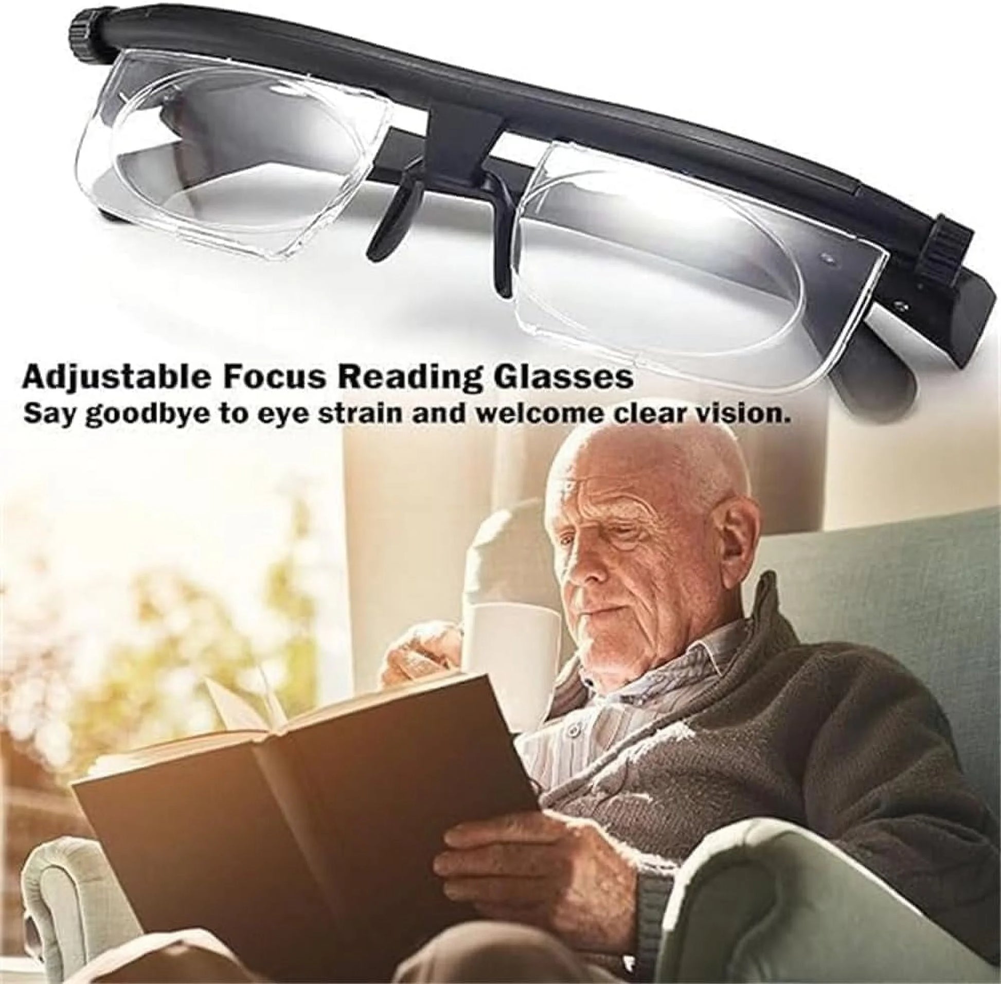 Vi Shift Adjustable Glasses for Women, Vi-Shift Adjustable Glasses, Vi Shift Adjustable Reading Glasses Men, Vi-Shift Adjustable Glasses for Men, Vi Shift Adjustable Reading (1PCS)