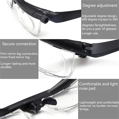 Vi Shift Adjustable Glasses for Women, Vi-Shift Adjustable Glasses, Vi Shift Adjustable Reading Glasses Men, Vi-Shift Adjustable Glasses for Men, Vi Shift Adjustable Reading (1PCS)